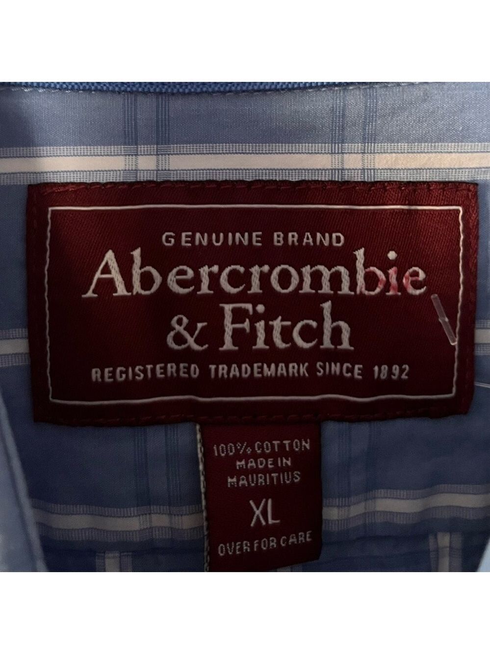 EUC Abercrombie & Fitch men’s pinstripe dress shirt size xl